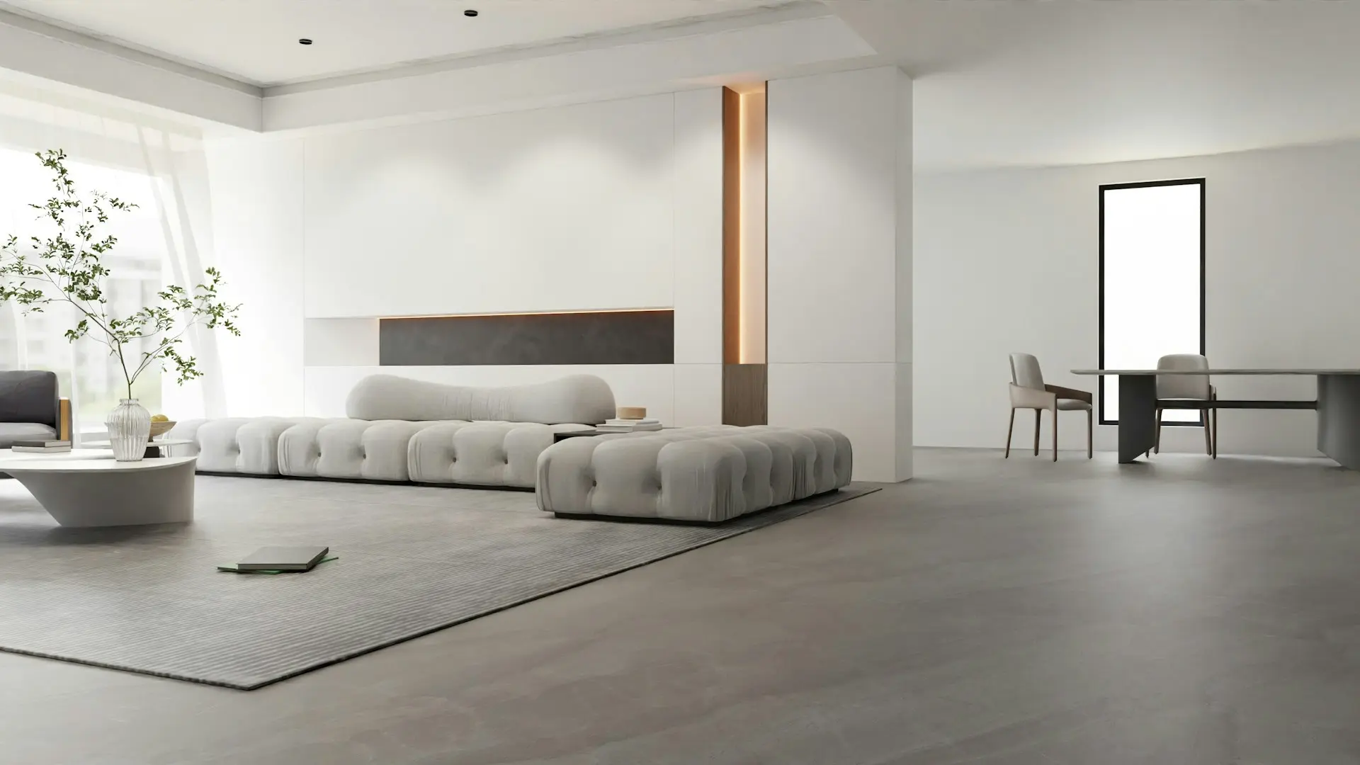 Modern Vinyl Room Upgrade in Residential Interior
